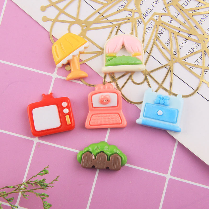 Wholesale cartoon home furnishing resin cream glue Phone Case